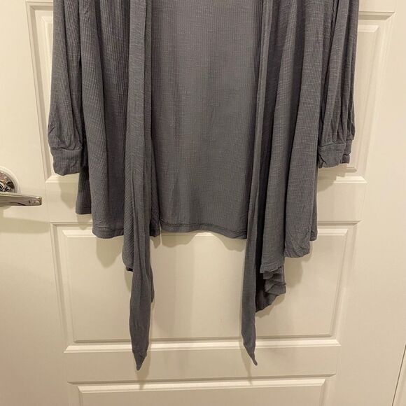 H.I.P Women's Open Cardigan. Gray. Medium. Lightweight. Grunge. Streetwear. Cute - Picture 7 of 9